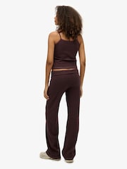 Superdry Red Stripe Athletic Essentials Fold Over Joggers - Image 4 of 8