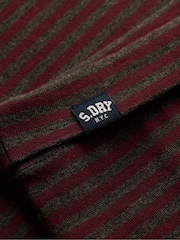 Superdry Red Stripe Athletic Essentials Fold Over Joggers - Image 8 of 8