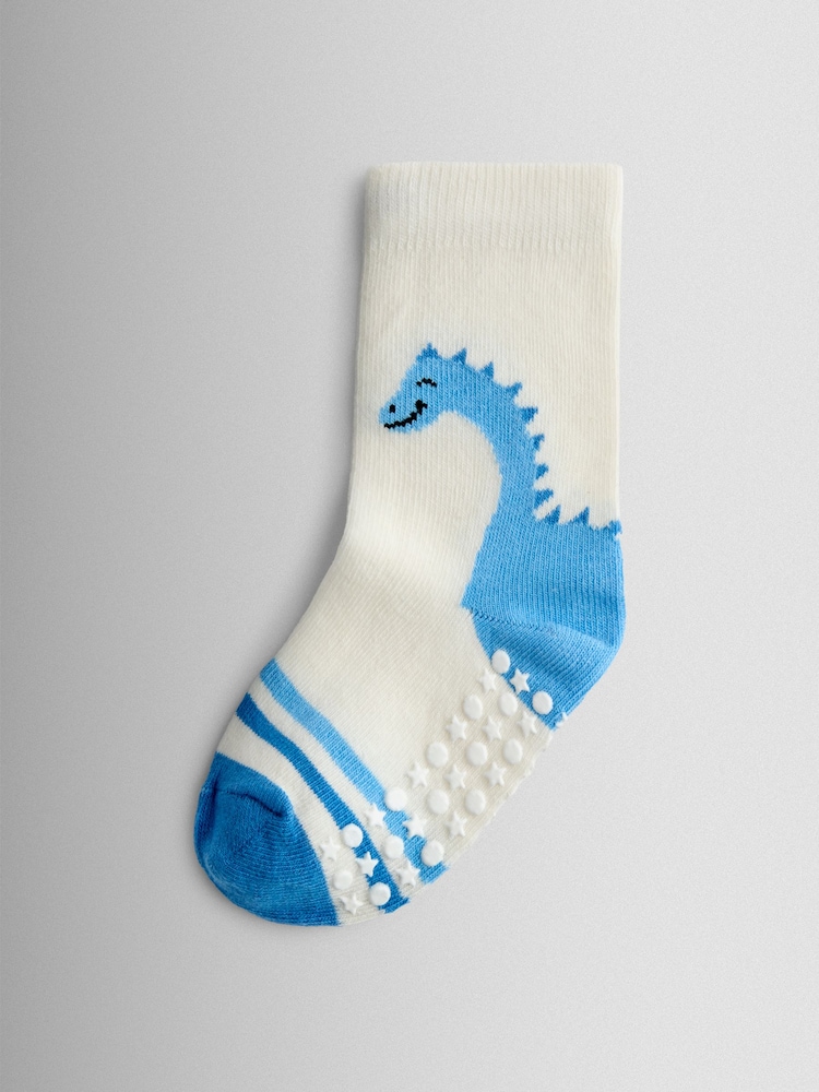 JoJo Maman Bébé Multi 5-Pack Dino Socks - Image 2 of 7 JoJo Maman Bébé Multi 5-Pack Dino Socks - Image 2 of 7