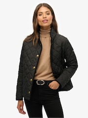Superdry Black Estate Country Liner Jacket - Image 1 of 8