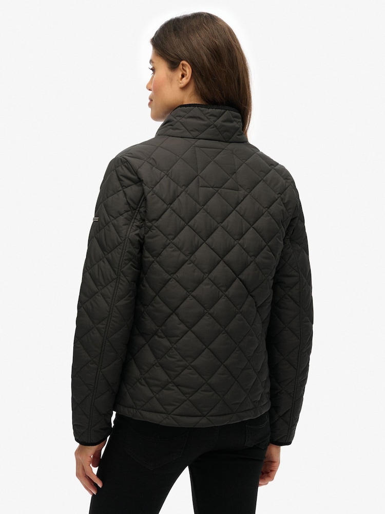 Superdry Black Estate Country Liner Jacket - Image 2 of 8