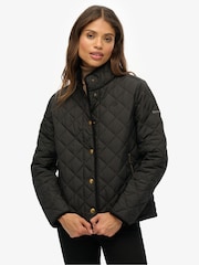 Superdry Black Estate Country Liner Jacket - Image 4 of 8