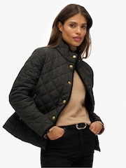 Superdry Black Estate Country Liner Jacket - Image 5 of 8