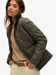 Superdry Brown Cord Trimmed Liner Jacket - Image 4 of 8