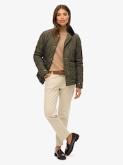 Superdry Brown Cord Trimmed Liner Jacket - Image 5 of 8