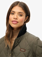 Superdry Brown Cord Trimmed Liner Jacket - Image 6 of 8