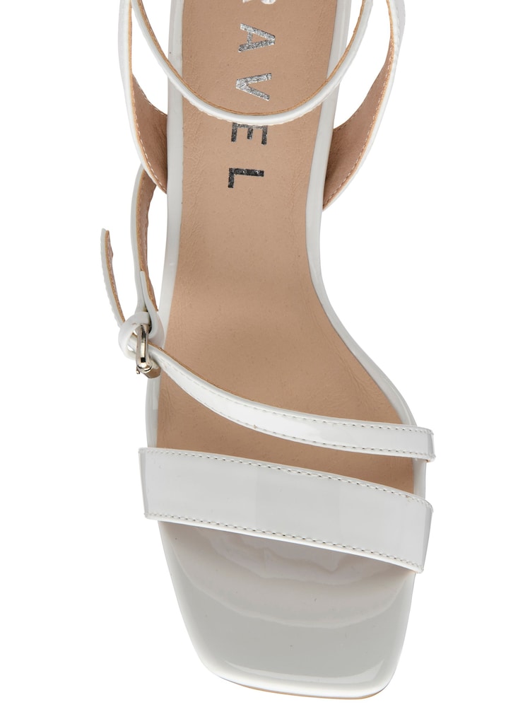 Ravel White Ankle Strap Sandals - Image 4 of 4