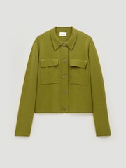 Hush Green Bobbie Shirt Jacket With Wool - Image 1 of 1