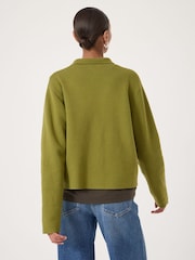Hush Green Bobbie Shirt Shacket With Wool - Image 3 of 5