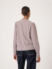 Hush Red Emily Gingham Puff Sleeve Blouse - Image 3 of 6