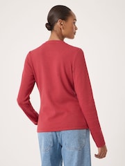 Hush Red Button Detail Jersey Cardigan - Image 3 of 6