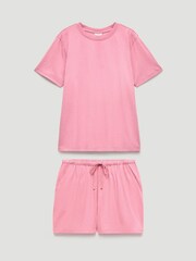 Hush Pink Darian Jersey Short Pyjamas Set - Image 5 of 5