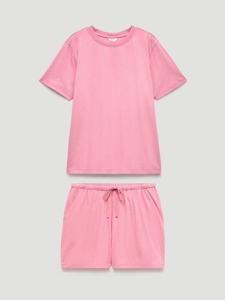 Hush Pink Darian Jersey Short Pyjamas Set - Image 5 of 5