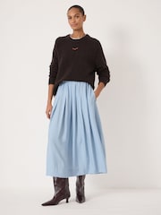 Hush Blue Ivy Pleated Air Flow Midi Skirt - Image 1 of 2