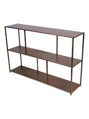 Libra Interiors Brushed Satin Brooks Console Brushed Champagne Table - Image 3 of 7