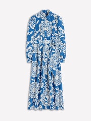 Plavo - Boden Alexa Long Sleeve Midi Dress - Slika 6 od 6