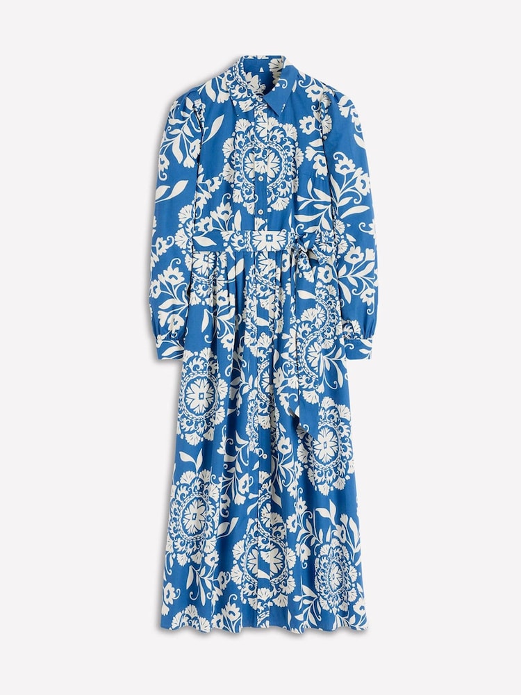 Plavo - Boden Alexa Long Sleeve Midi Dress - Slika 6 od 6