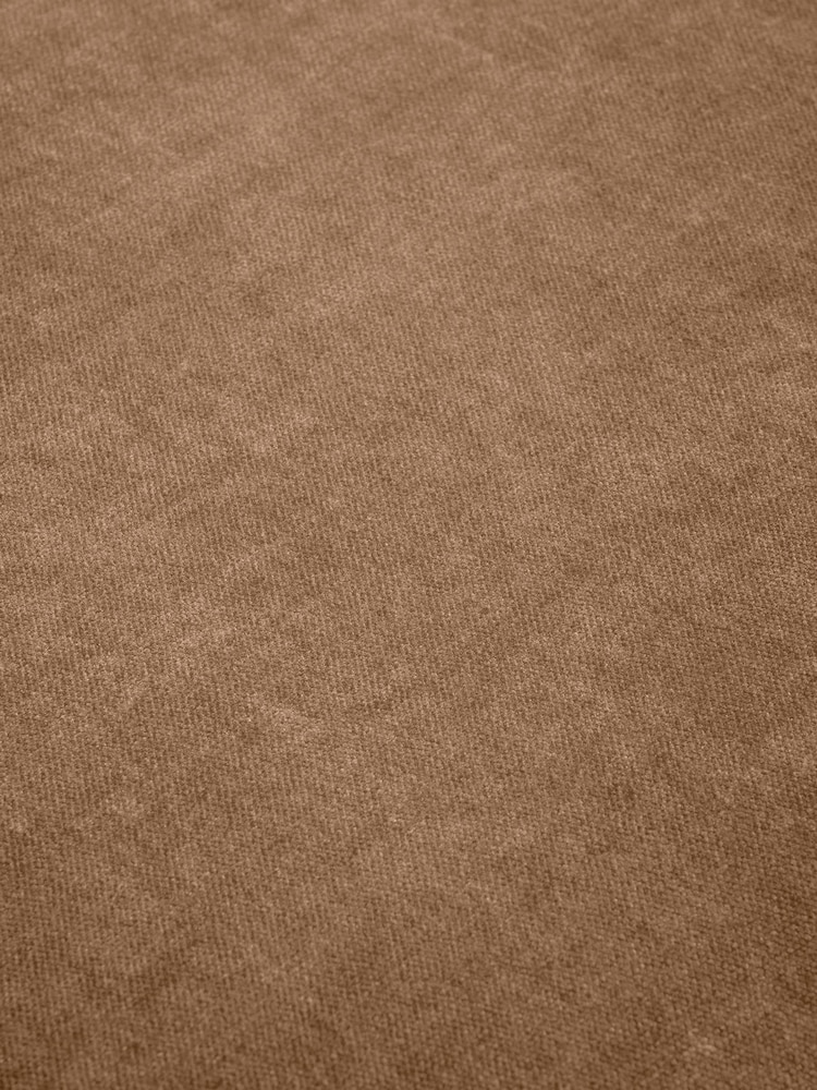 Barker and Stonehouse Brown Curved Velvet Armchair - Image 6 of 6