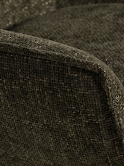 Barker and Stonehouse Green Fabric Swivel Armchair - Image 4 of 6