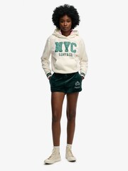 Superdry Green Country Club Velour Shorts - Image 2 of 6