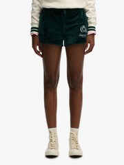 Superdry Green Country Club Velour Shorts - Image 5 of 6