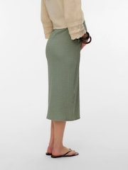 Mamalicious Green Maternity Jersey Midi Skirt - Image 2 of 3
