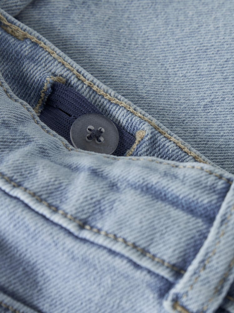 Name It Blue Wide Leg Heart Embroided Jeans - Image 4 of 4