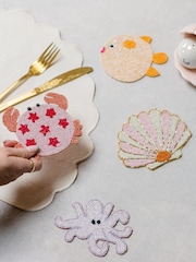 Yvonne Ellen Set of 4 Multi Beaded Coasters - Image 1 of 2