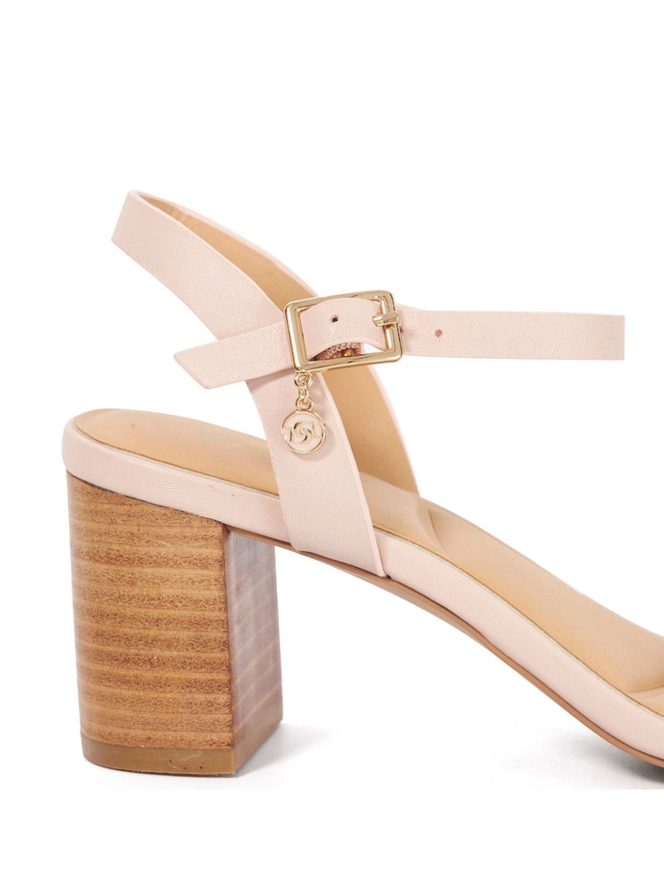 Dune London Natural Jaycie Block Heeled Sandals - Image 6 of 6 Dune London Natural Jaycie Block Heeled Sandals - Image 6 of 6