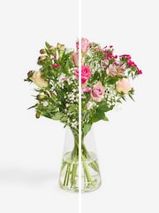 Rose, Carnation and Stocks Mixed Pastel Fresh Flower Letterbox Bouquet - Image 5 of 7