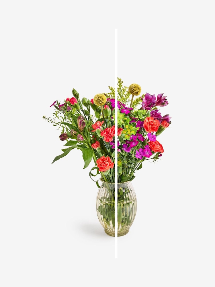 Multi Bright Posy Fresh Flower Letterbox Bouquet - Image 2 of 5