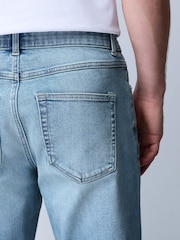 Light Blue Slim Fit Essential Stretch Jeans - Image 4 of 11