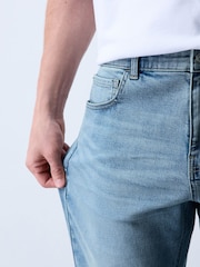Light Blue Slim Fit Essential Stretch Jeans - Image 6 of 11
