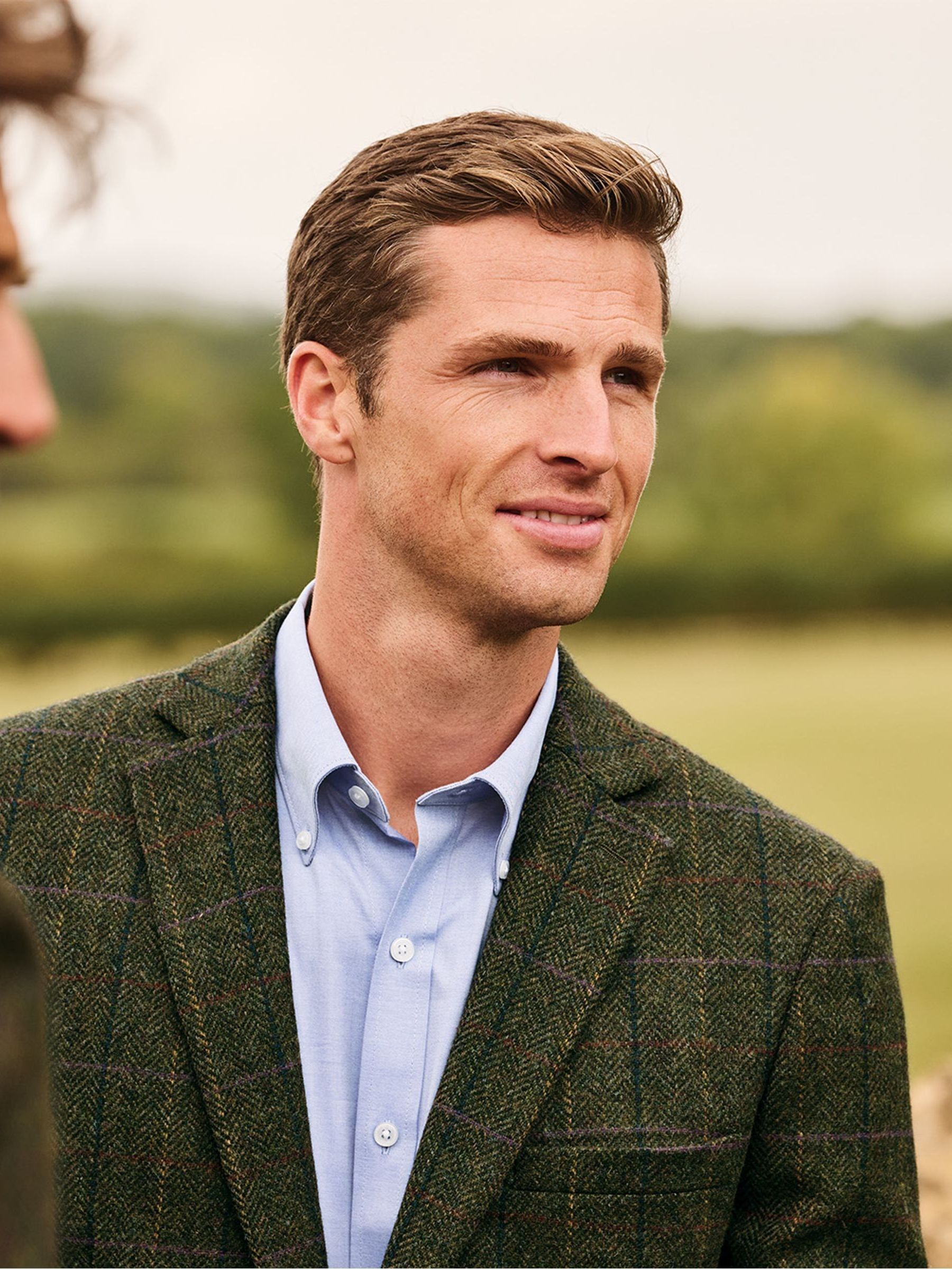 Buy Brook Taverner Green Check British Wool Jacket from Next USA