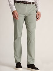 Brook Taverner Green Tailored Fit Cotton Stretch Chinos - Image 1 of 1