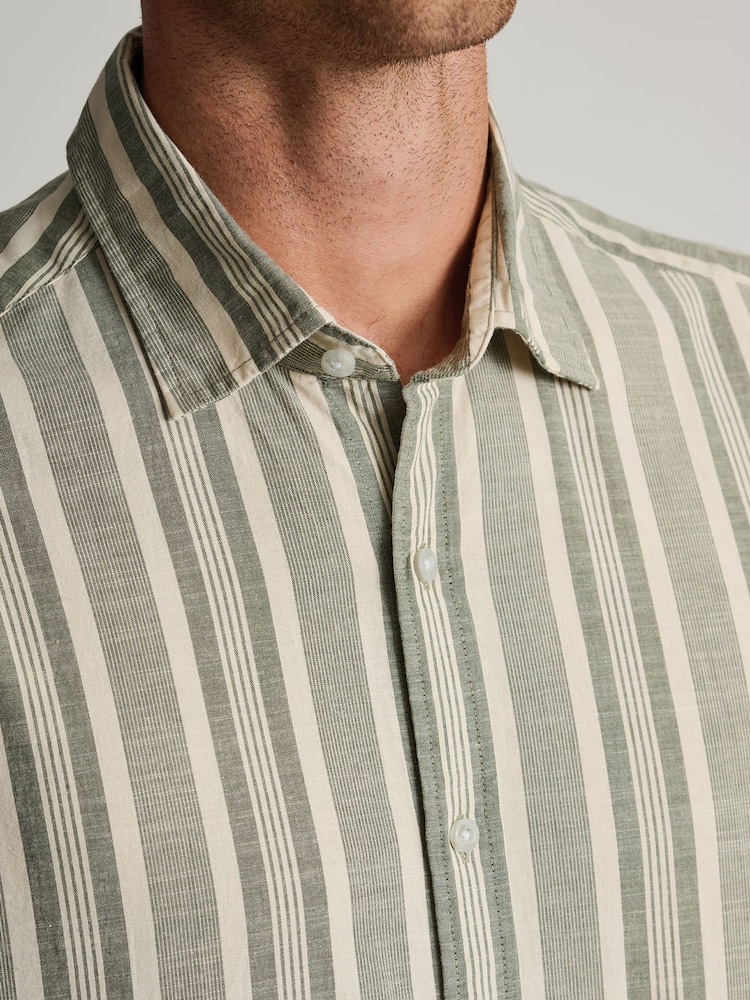 Brook Taverner Green Short Sleeve Shirt - Image 2 of 5
