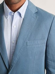 Brook Taverner Blue Washed Cotton Jacket - Image 7 of 9