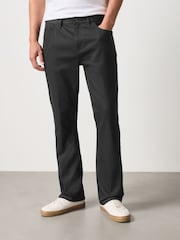 Black Solid Bootcut Classic Stretch Jeans - Image 2 of 9