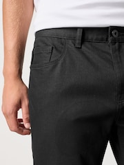 Black Solid Bootcut Classic Stretch Jeans - Image 3 of 9