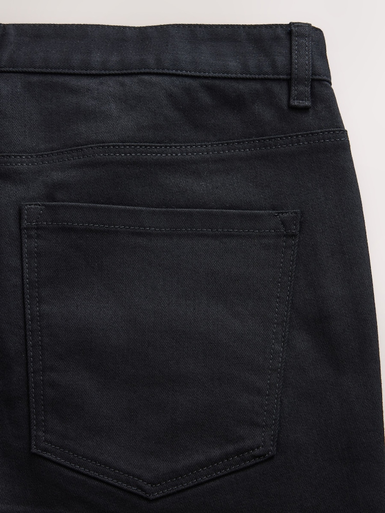 Black Solid Bootcut Classic Stretch Jeans - Image 9 of 9