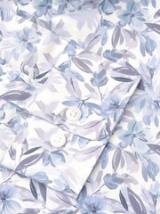 Brook Taverner Blue Floral Cotton Shirt - Image 5 of 5