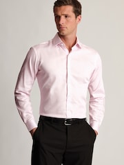 Brook Taverner Pink Fine Stripe Cotton Shirt - Image 2 of 7