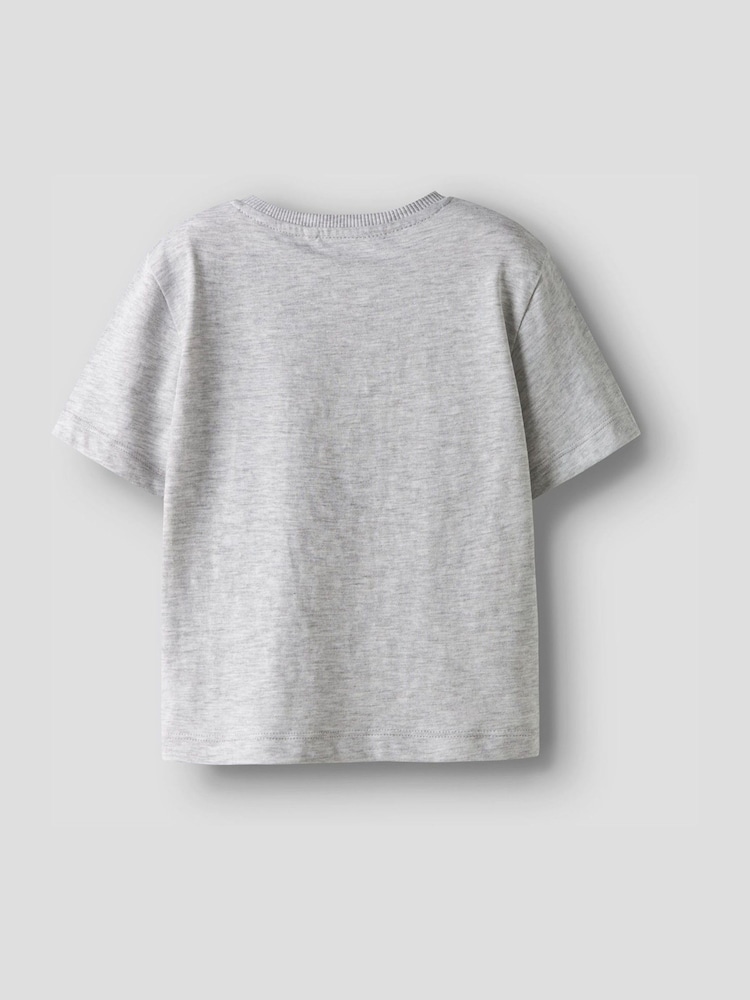 Name It Grey Glitter Rainbow Short Sleeve T-Shirt - Image 2 of 2