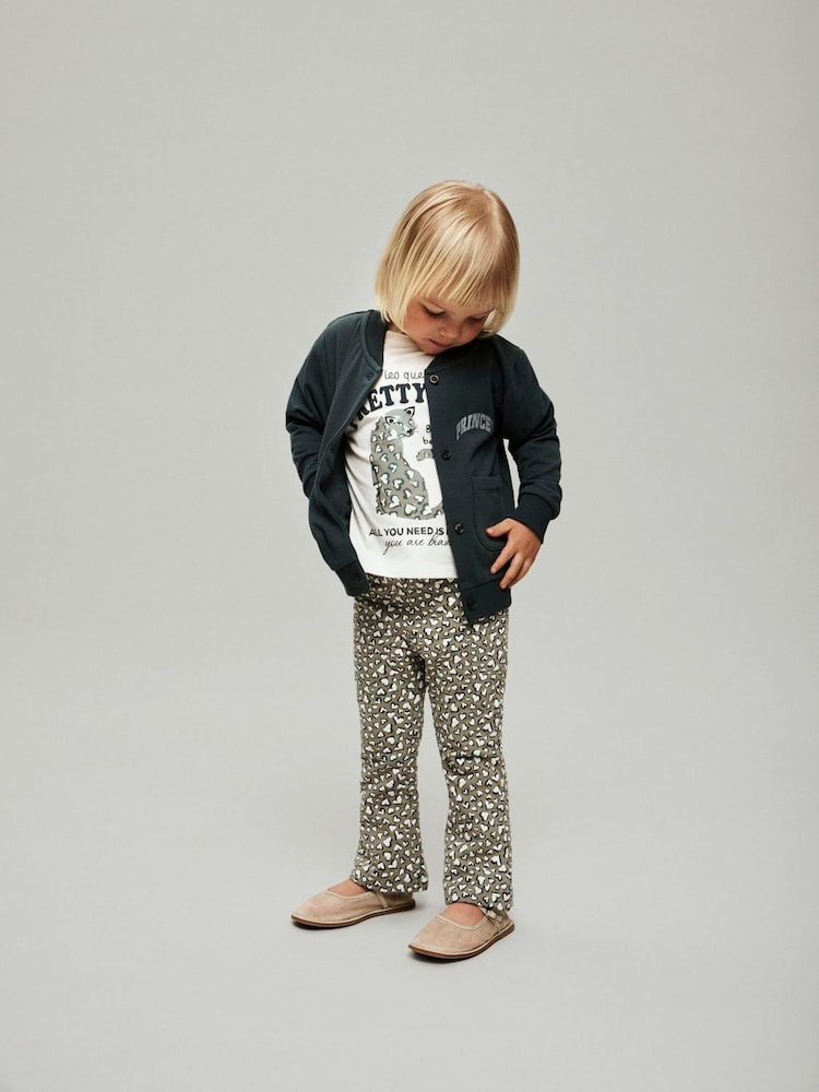 Name It Leopardprint Flared Bukser - Bilde 2 av 4