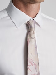 Brook Taverner White Textured Stripe Egyptian Shirt - Image 4 of 7