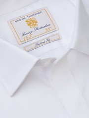 Brook Taverner White Textured Stripe Egyptian Shirt - Image 6 of 7