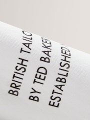 Ted Baker White Short Sleeve Chest Graphic T-Shirt - Image 6 of 6