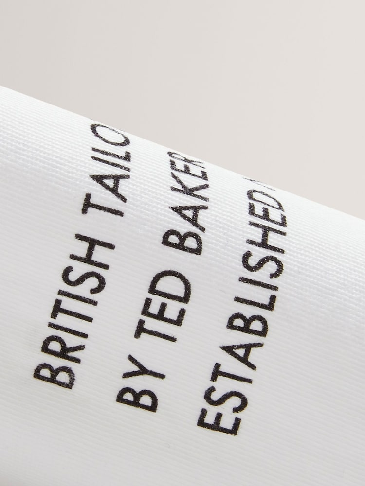 Ted Baker White Short Sleeve Chest Graphic T-Shirt - Image 6 of 6