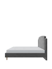 Millbrook Beds Grey Deco Arc Soft Chenille Frame - Image 4 of 6