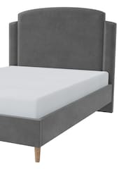 Millbrook Beds Grey Deco Arc Soft Chenille Frame - Image 5 of 6